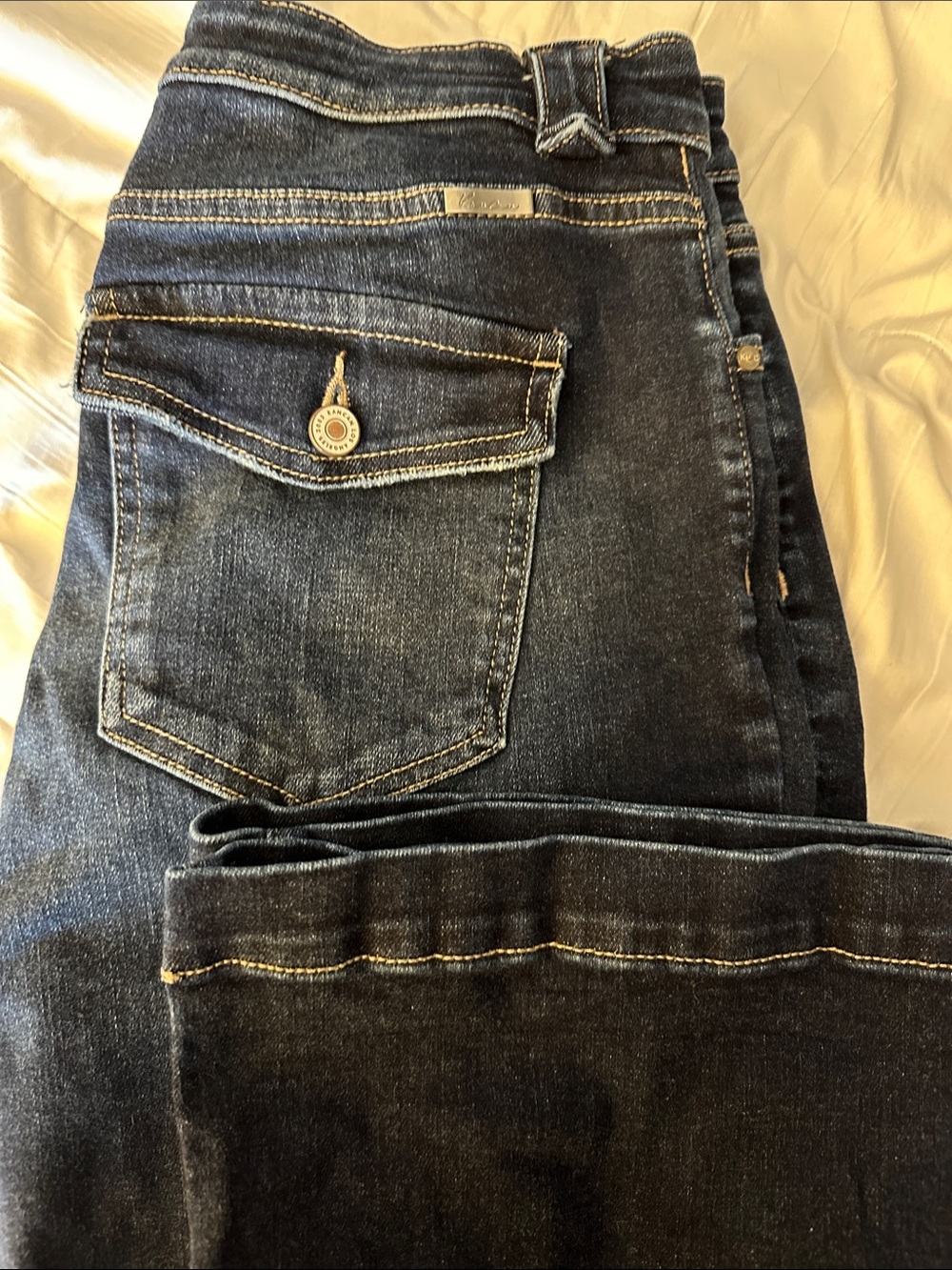 KanCan Dark Blue Wide Leg Jeans Size 30